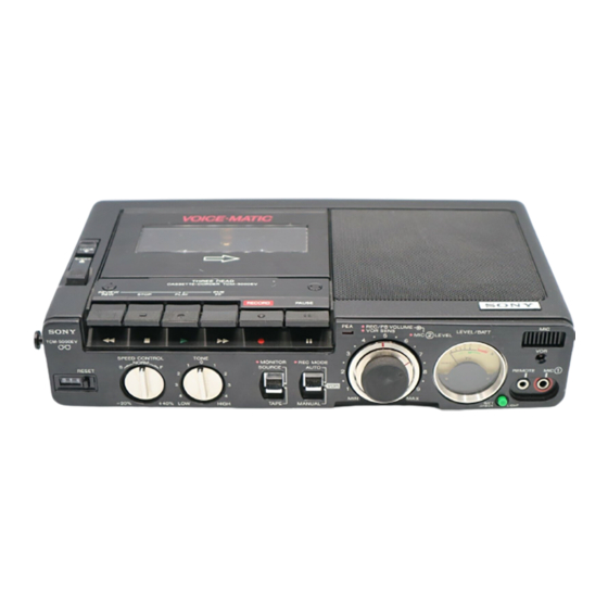 Sony TCM-5000EV Operating Instructions Manual