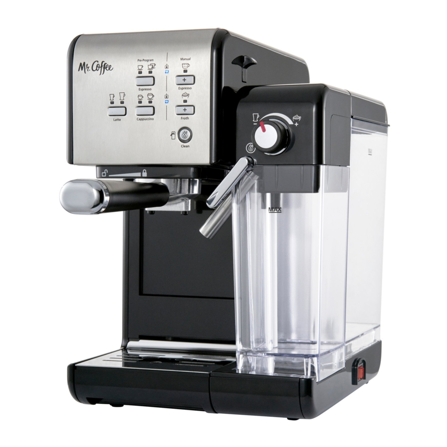 Mr. Coffee BVMC-EM6701 Series - Espresso and Cappuccino Machine Manual