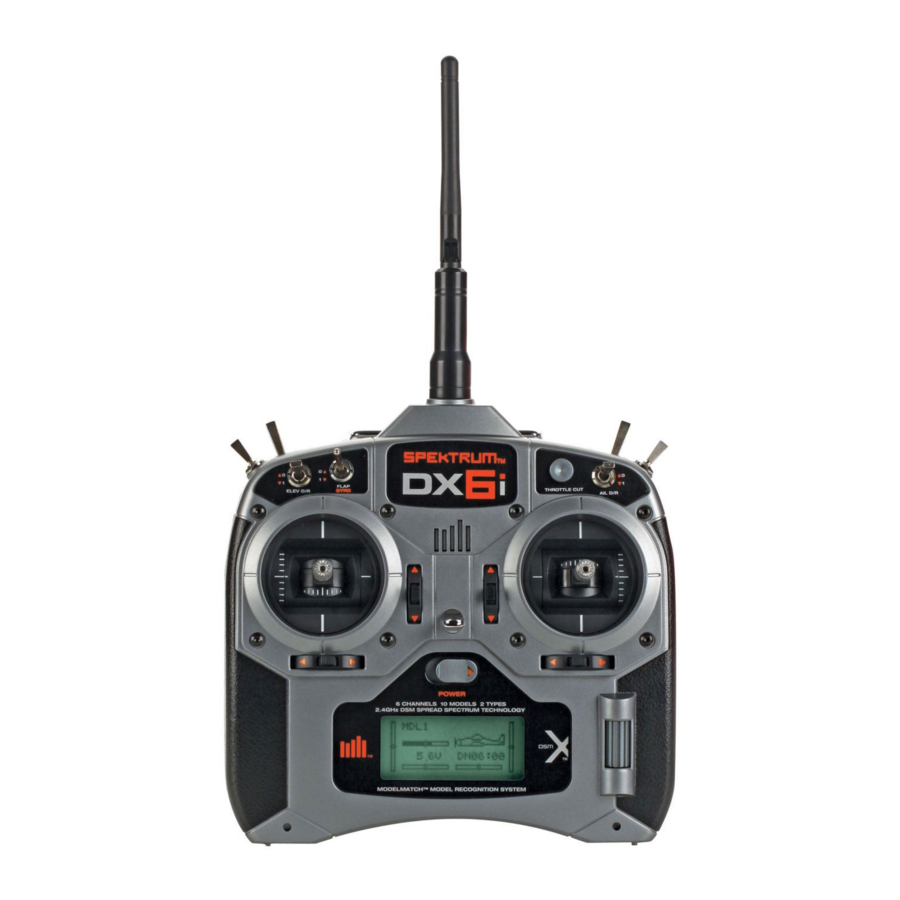 Spektrum DX6i Programming Manual