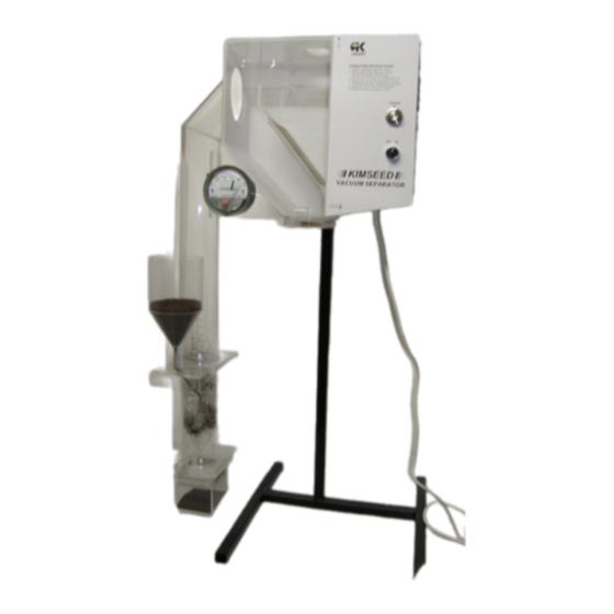 Kimseed Vacuum Separator Operating Manual