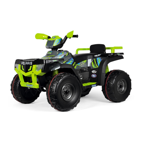 Peg-Perego Polaris Sportsman 850 Use And Care Manual