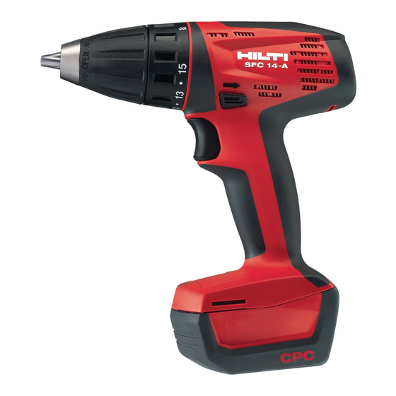 Hilti SFC 14A Manual