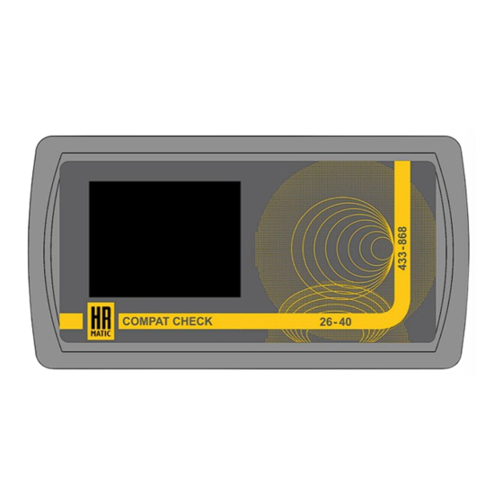 HR Matic COMPAT CHECK Instruction Manual