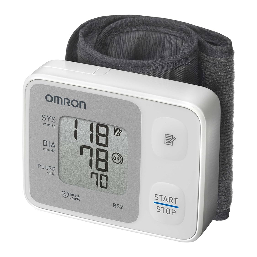 Omron HEM-6121 - Wrist Blood Pressure Monitor Manual