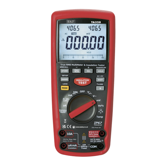 Sealey TA320.V2 Manual
