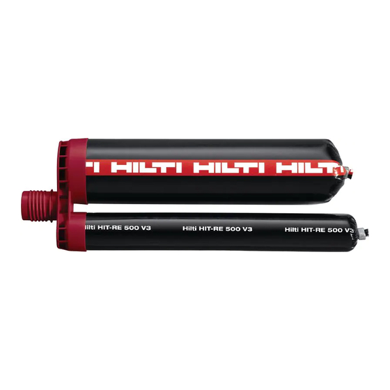 Hilti HIT-V Manual