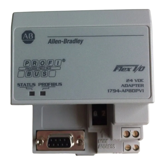 Allen-Bradley FLEX I/O 1794-APBDPV1 Installation Instructions