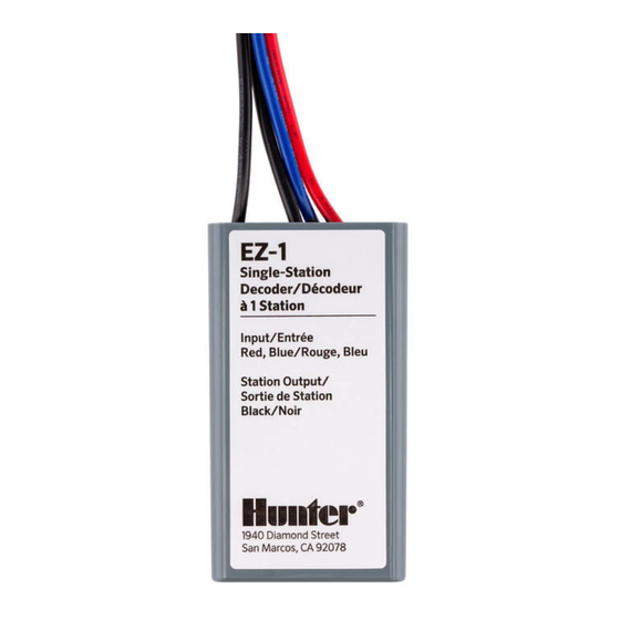 Hunter EZ-1 Installation Manual