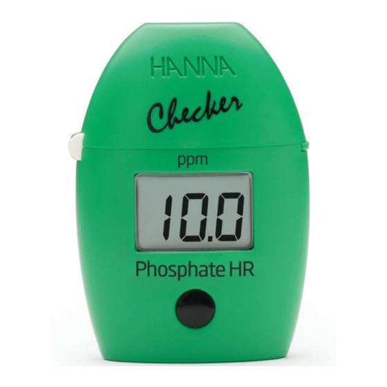 Hanna Instruments Checker HI717 Instruction Manual
