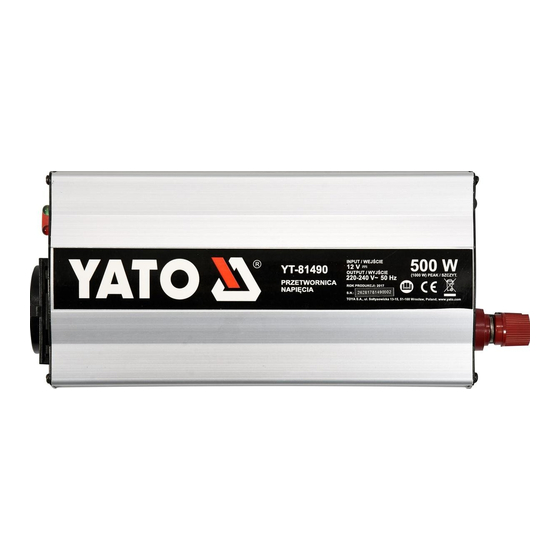 YATO YT-81490 Original Instructions Manual