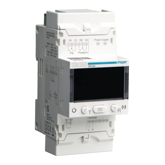 hager HR526 Quick Start Manual