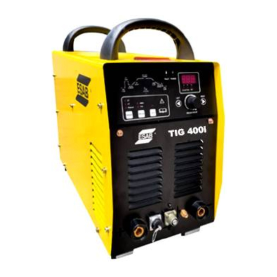 ESAB TIG 400i Instruction Manual