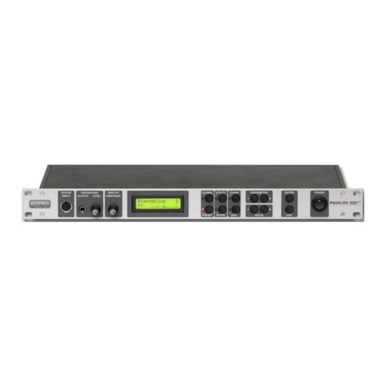 TerraTec AXON AX 100 MKII Manual