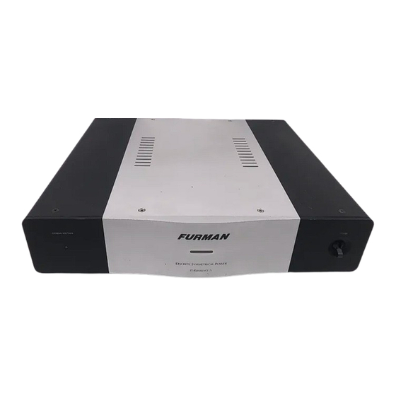 Furman IT-REFERENCE 7i Owner's Manual