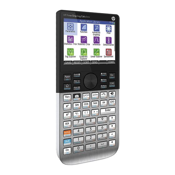 HP Prime Graphing Calculator Manuals