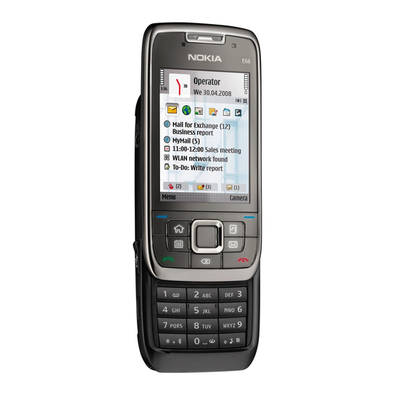 Nokia E66 E series User Manual