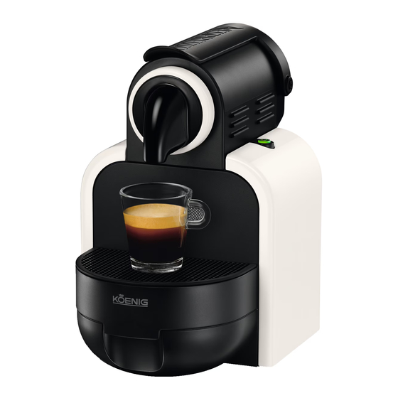 Koenig CAPRI AUTOMATIC Nespresso Instruction Manual