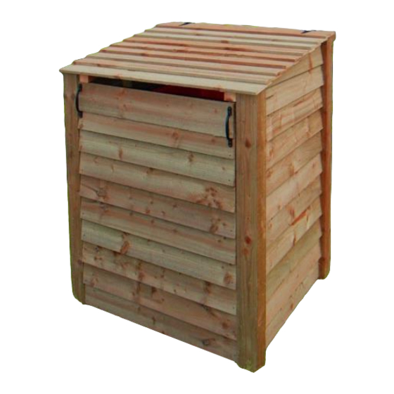 Rutland County Morcott wheelie bin storage unit Assembly Instructions Manual