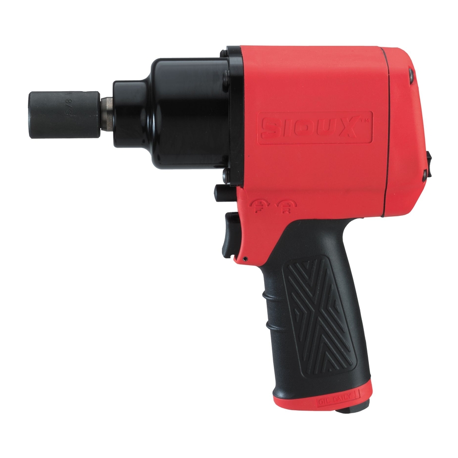 Sioux Tools IW5OHAP-4F Operator Instructions