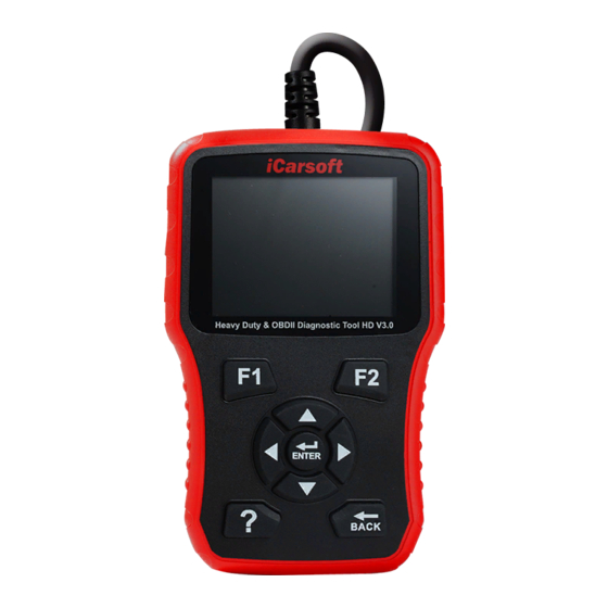 iCarsoft HD V3.0 User Manual