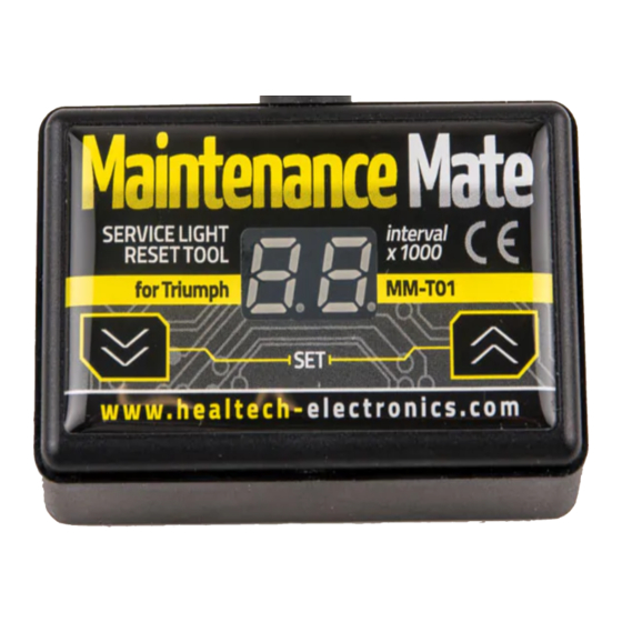 HealTech Electronics Maintenance Mate Supplementary Manual
