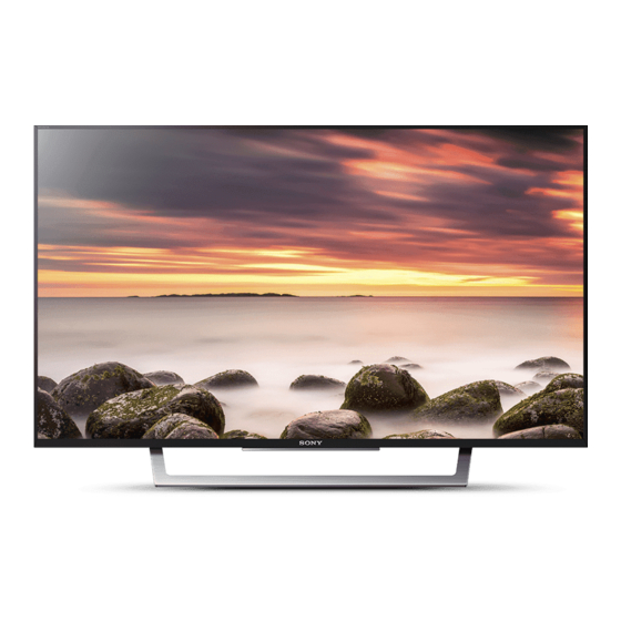 Sony BRAVIA KDL-43W750D Operating Instructions Manual