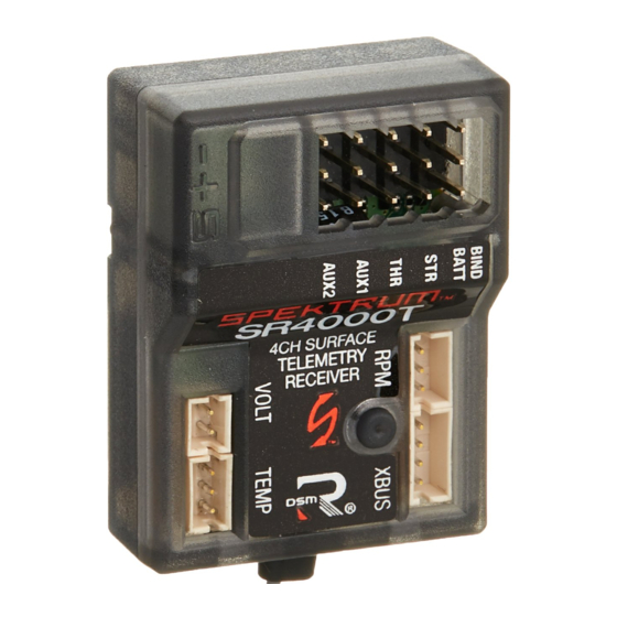 Spektrum SR4000T Instruction Manual
