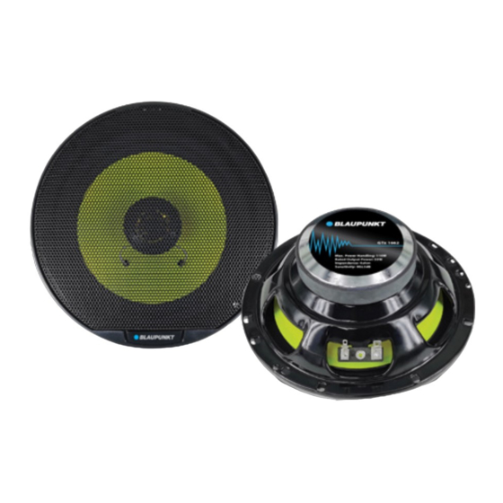 Blaupunkt GTx 1 Series Operating And Installation Instructions