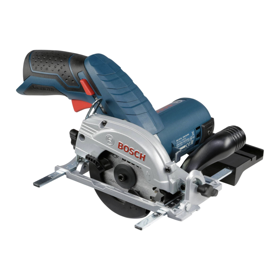 Bosch GKS 12V-26 Professional Manual