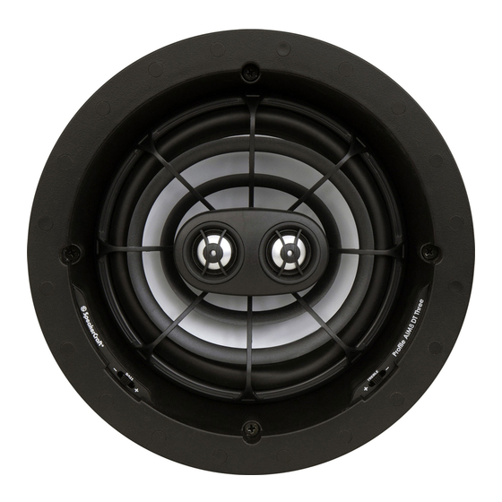 SpeakerCraft AIM8 DT Three Owner's Manual