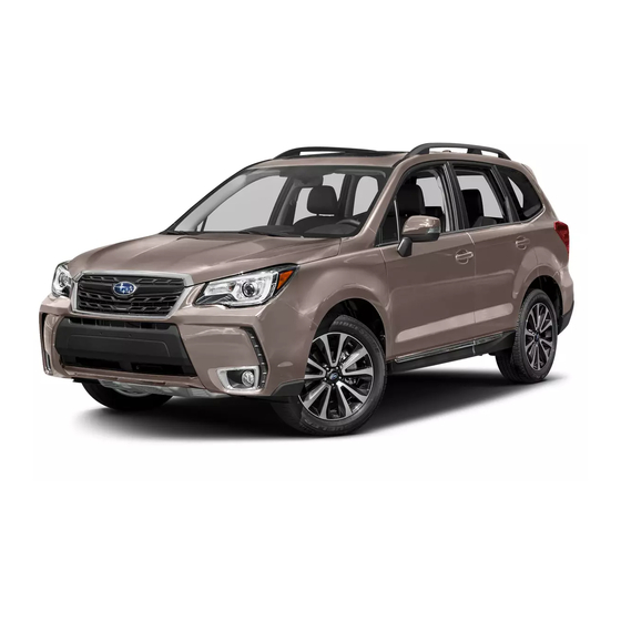 Subaru 2015 Forester Quick Reference Manual