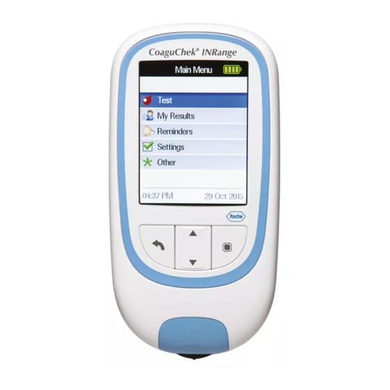 Coaguchek INRange User Manual