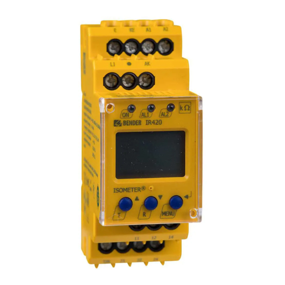 Bender ISOMETER IR420-D6 Series Manual