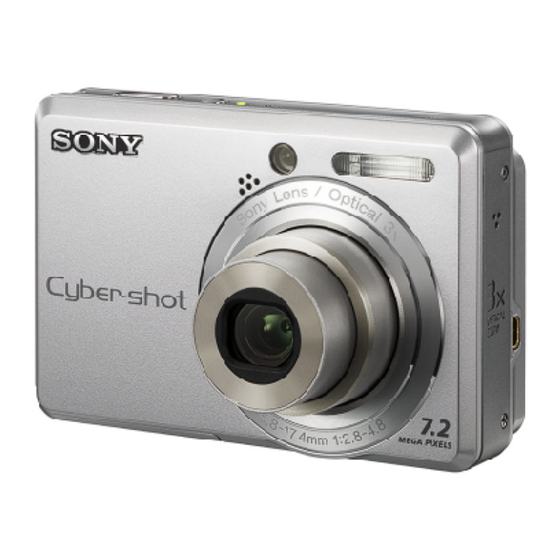 Sony DSC S730 - Cyber-shot Digital Camera Service Manual