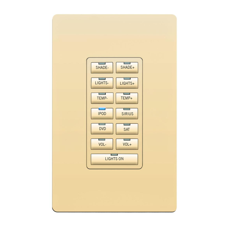 AMX MetreauTM 13-Button Keypad MET-13 Installation Manual