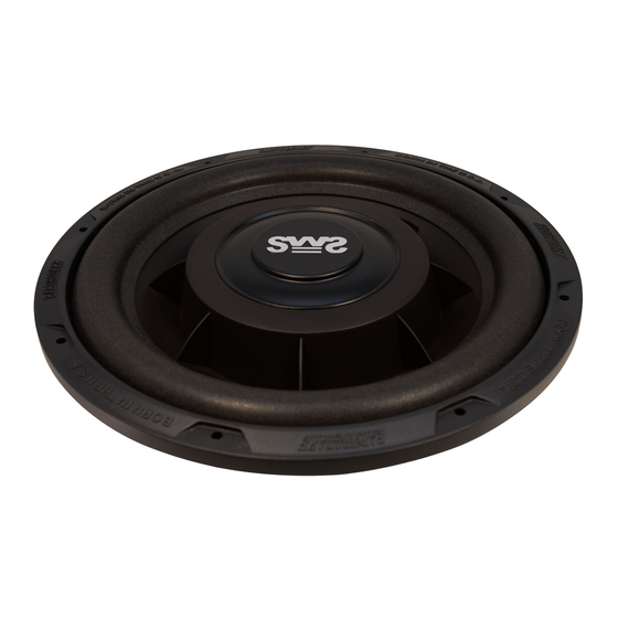 EARTHQUAKE SWS 10 SUBWOOFER INSTALLATION REFERENCE MANUAL ManualsLib