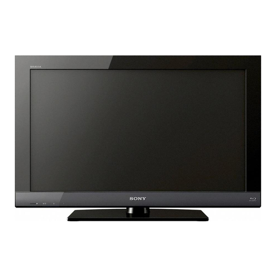 SONY KDL-40EX40B SETUP GUIDE (OPERATING INSTRUCTIONS) HDTV OPERATING ...