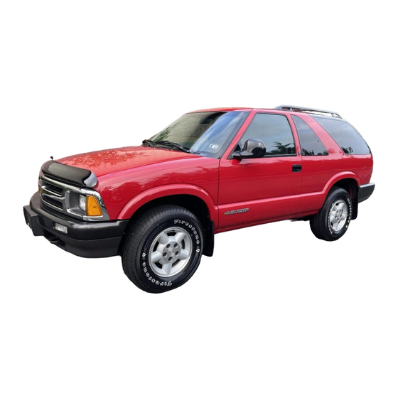 Chevrolet 1997 Blazer Owner's Manual