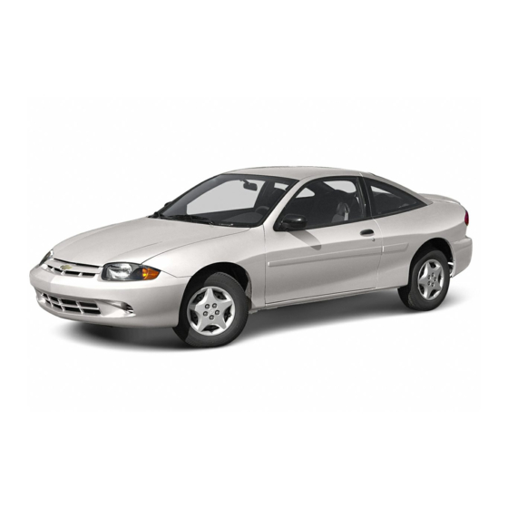 Chevrolet 2003 Cavalier Owner's Manual