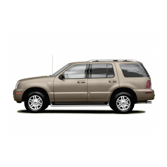 Mercury 2004 Mountaineer Owner's Manual