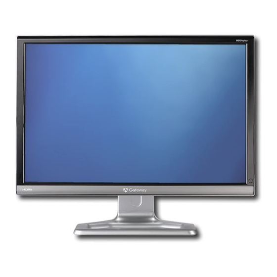 gateway hd2201 monitor problems