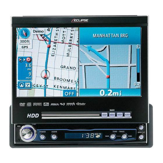 ECLIPSE AVN7000 CAR NAVIGATION SYSTEM USER MANUAL ManualsLib