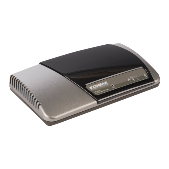 EDIMAX PS3207U PRINT SERVER COMPATIBILITY LISTING ManualsLib