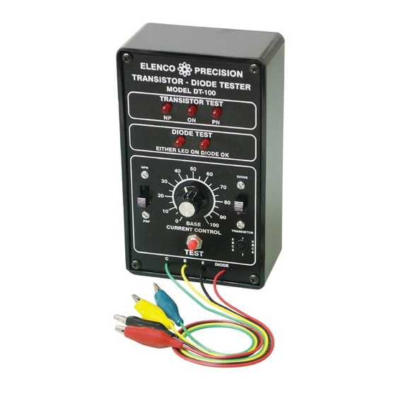 ELENCO ELECTRONICS DT100 MANUAL Pdf Download ManualsLib