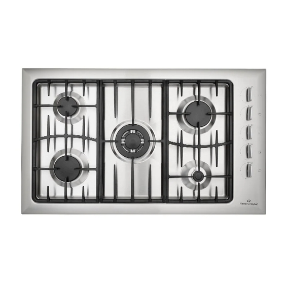 FISHER & PAYKEL GC912 COOKTOP INSTALLATION INSTRUCTIONS MANUAL ManualsLib