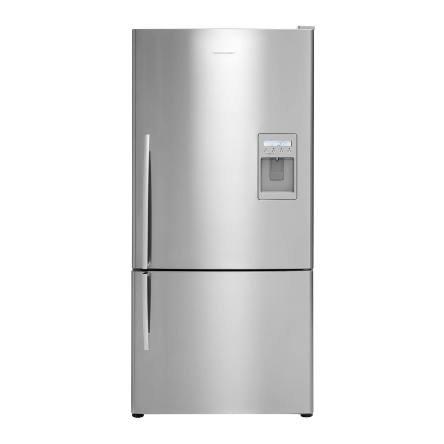 FISHER & PAYKEL RF201ADUX REFRIGERATOR INSTALLATION INSTRUCTIONS AND USER MANUAL ManualsLib