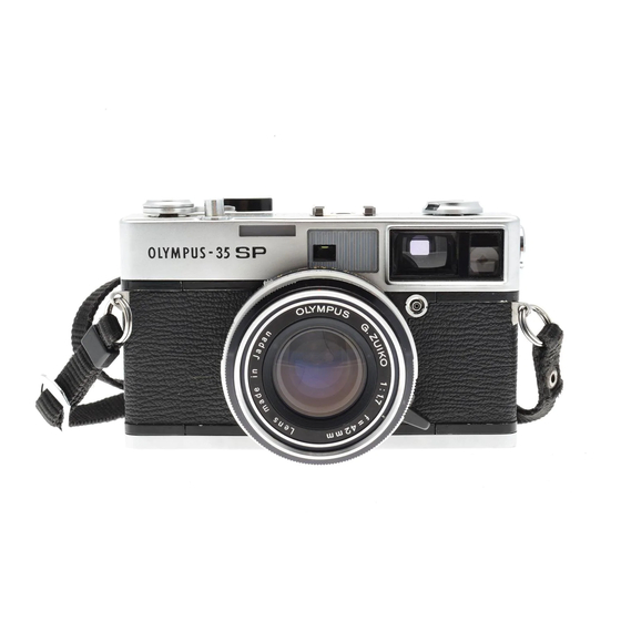 Olympus 35SP Instructions Manual