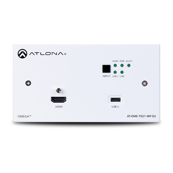Atlona AT-OME-TX21-WP-E Manual