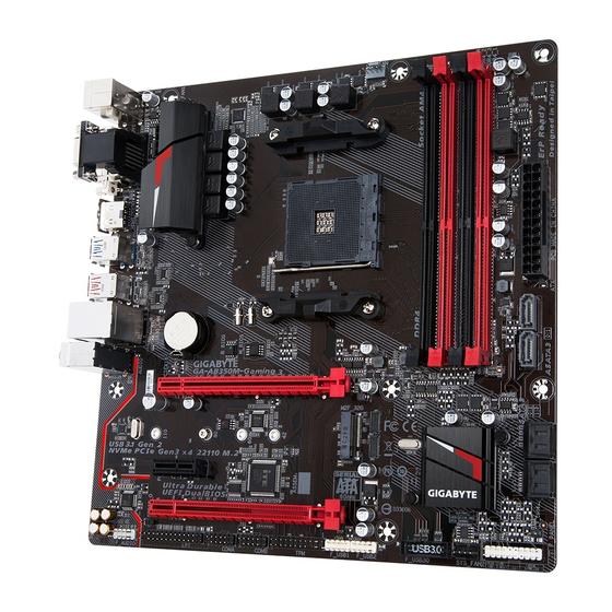 Gigabyte GA-AB350M-Gaming Manuals