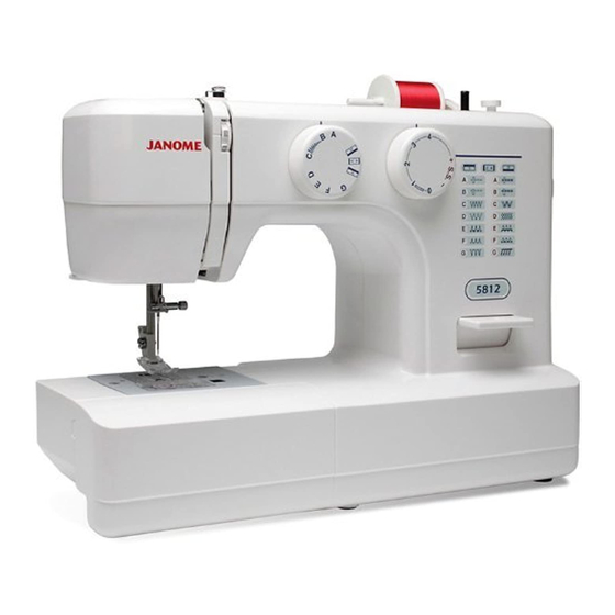 Janome 5812 Instruction Manual